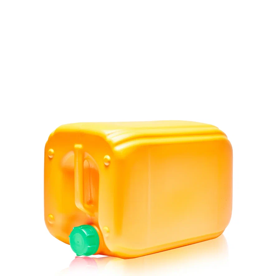 Моющее средство ХИТ нейтральный 078 в желтой канистре — вид сбоку